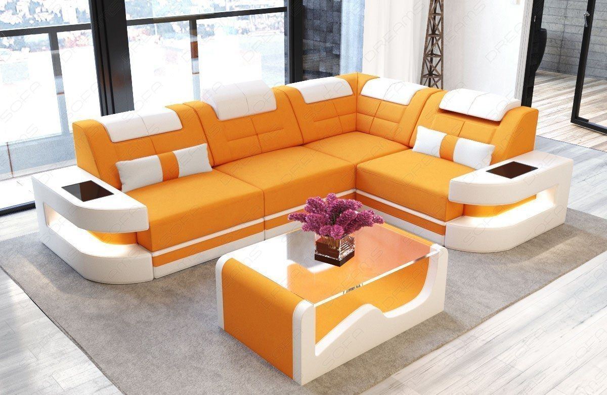 Mini Sofa Taho With Fabric Cover Couch With Led