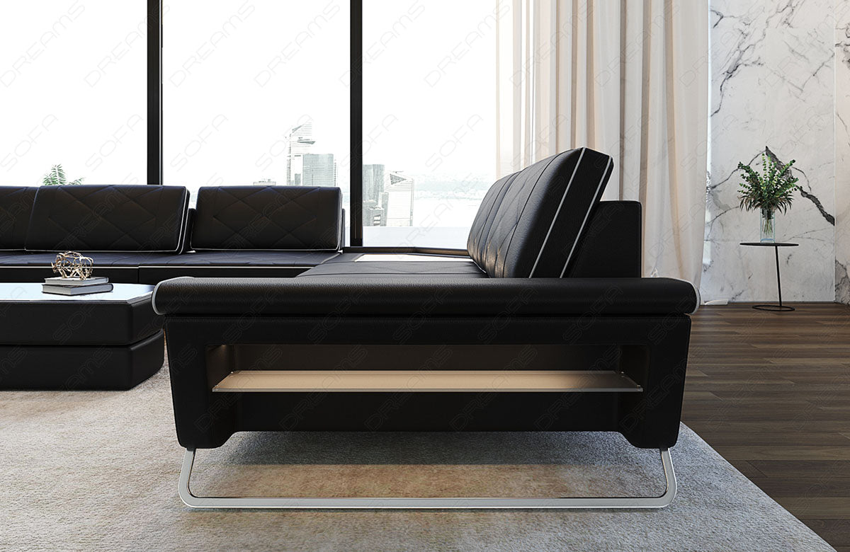Xxl Sectional Ferrara Leather