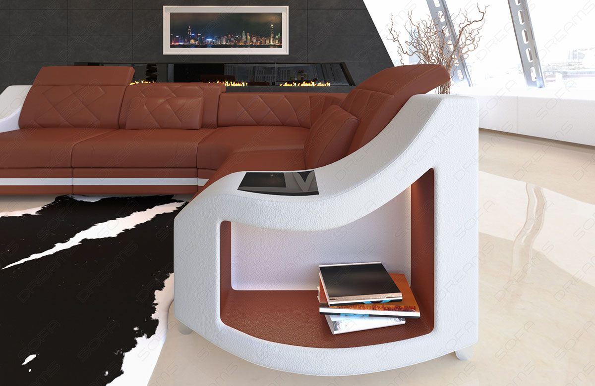 Mini Leather Sofa Gobi L Shape