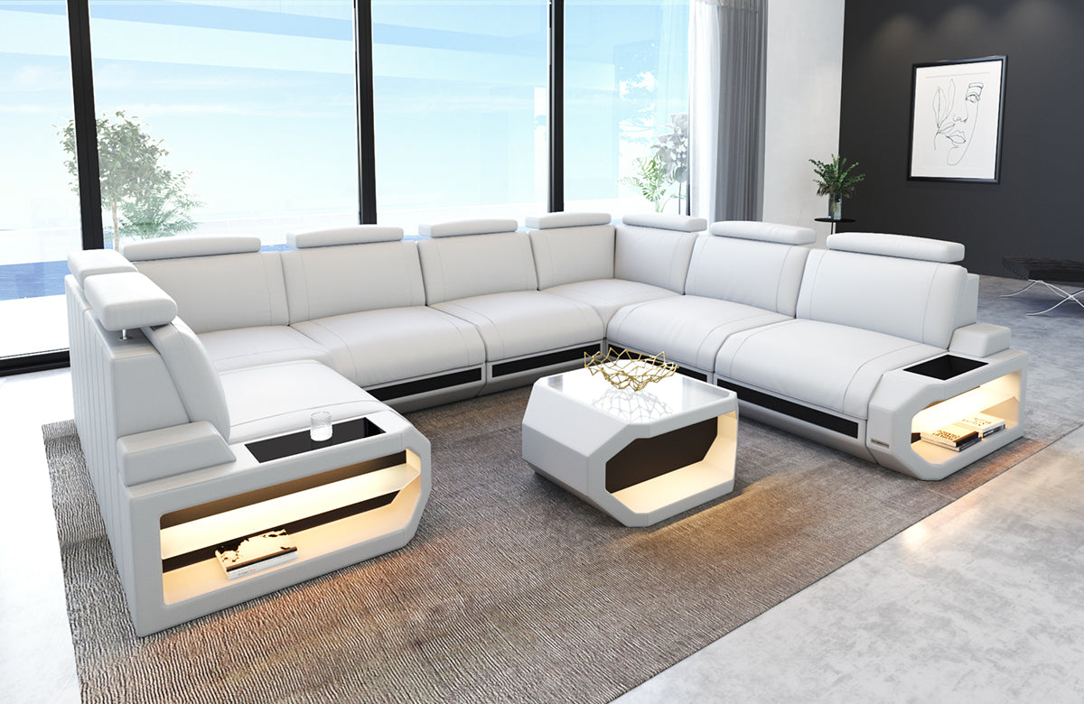 Leather Sectional Rino