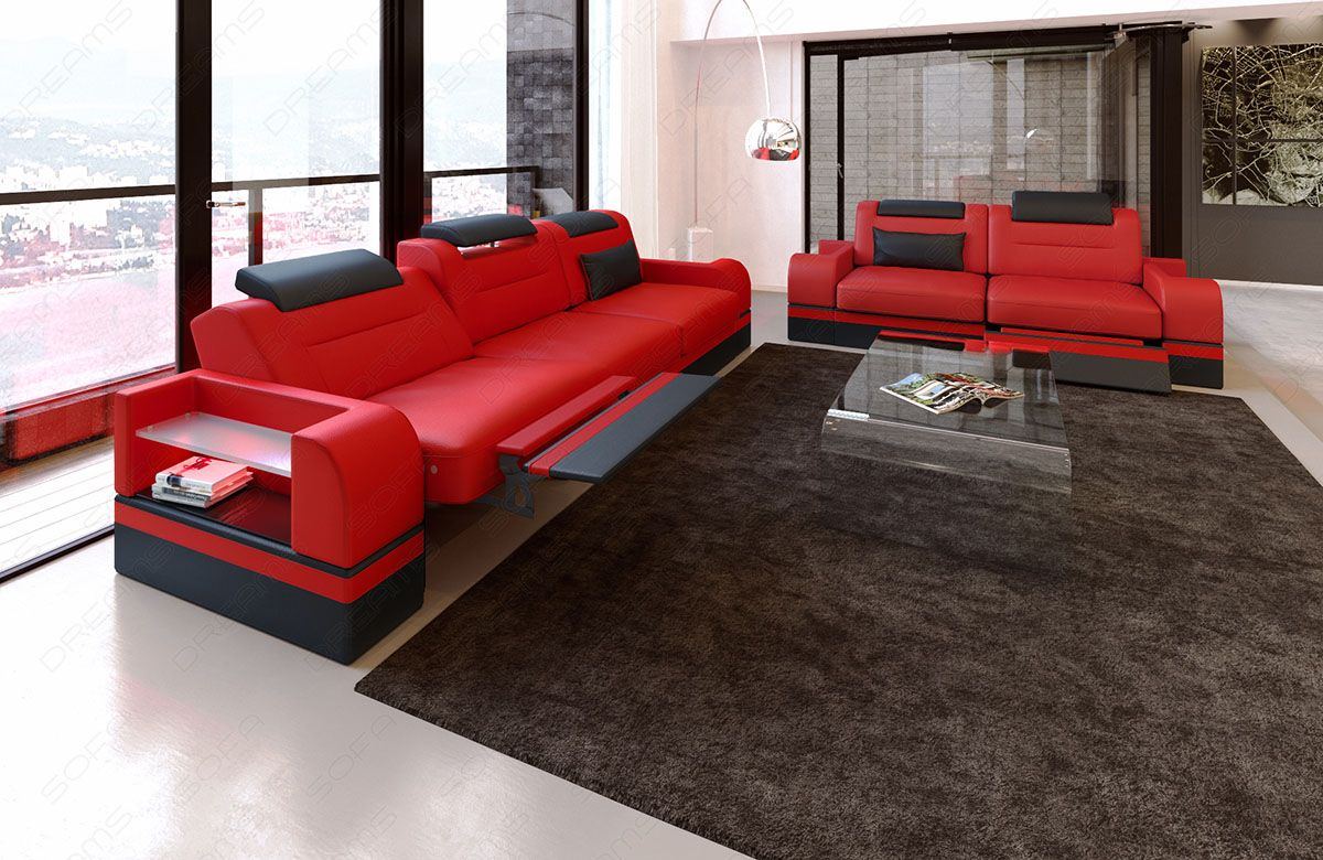 Oronika 3 And 2 Leather Sofa Set