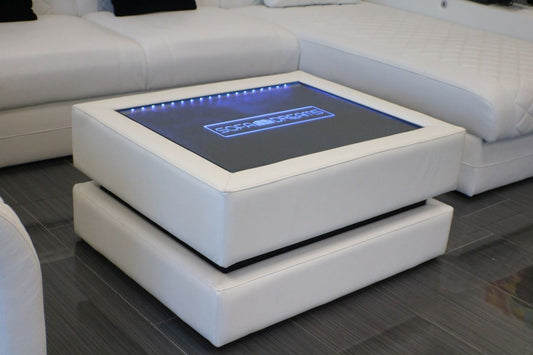 Leather Coffee Table Heat - Individual Engraving