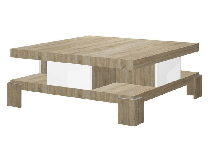 Couchtisch Holz Barcelona in Eiche hellbraun - weiÃŸ