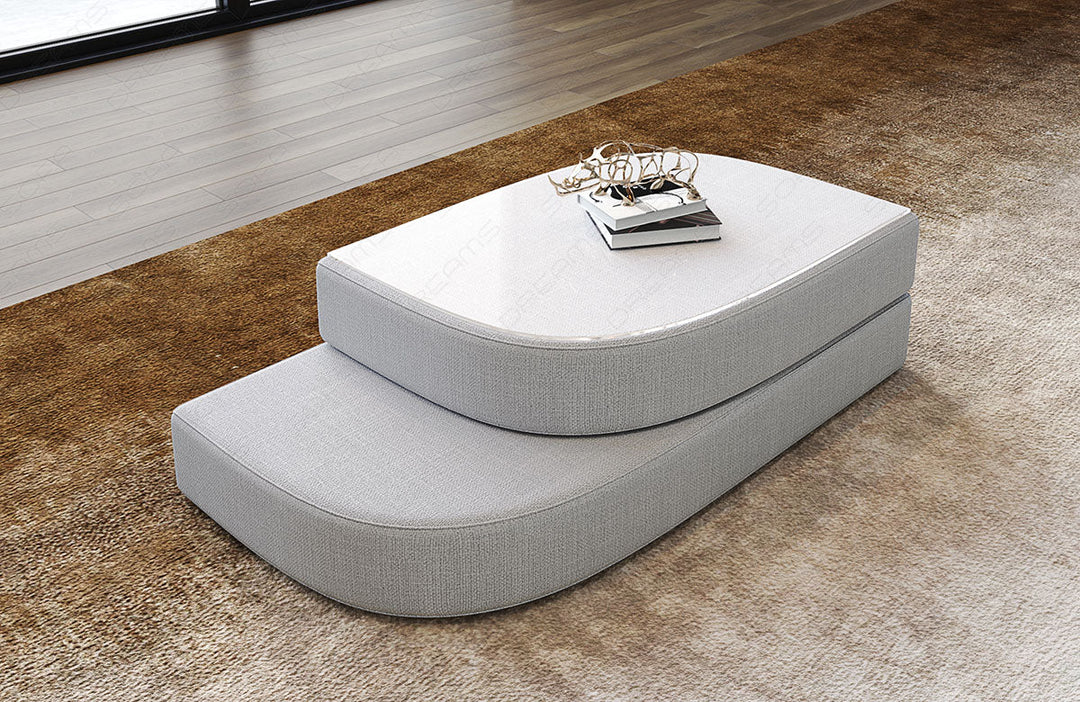 Design Couchtisch Bari in macchiato - Hugo2 Strukturstoff