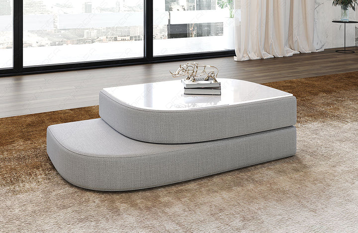 Design Couchtisch Bari in macchiato - Hugo2 Strukturstoff