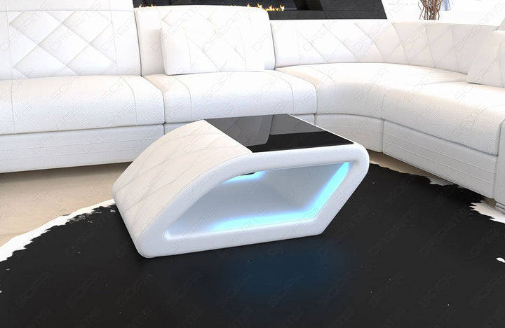 Echtleder Tisch Swing mit LED Beleuchtung