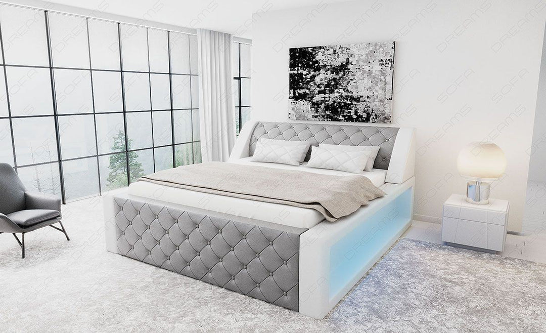 Designerbett Arezzo in  grau