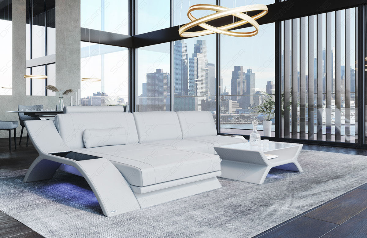 Corner Sofa Esmeralda Leather