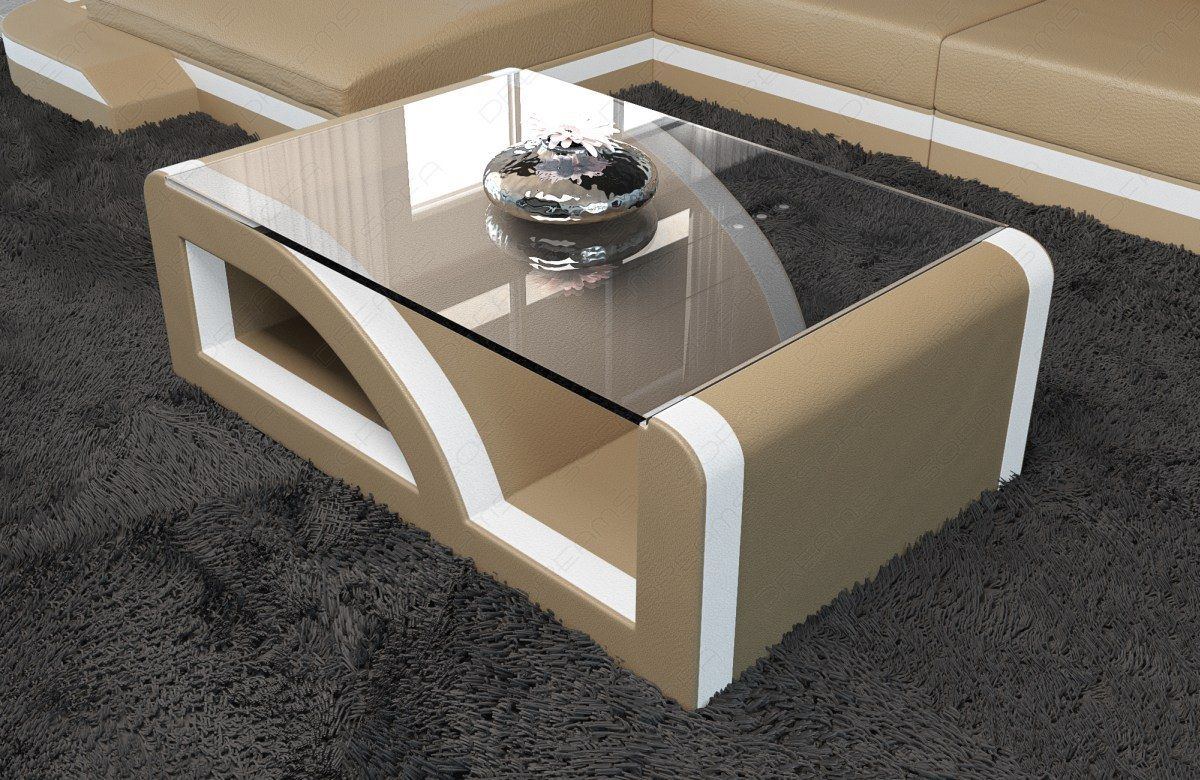 Paloma Leather Coffee Table