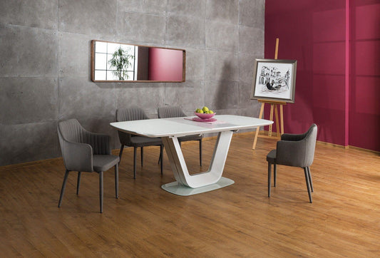 Bodani Dining Table - Kitchen Table In Elegant White