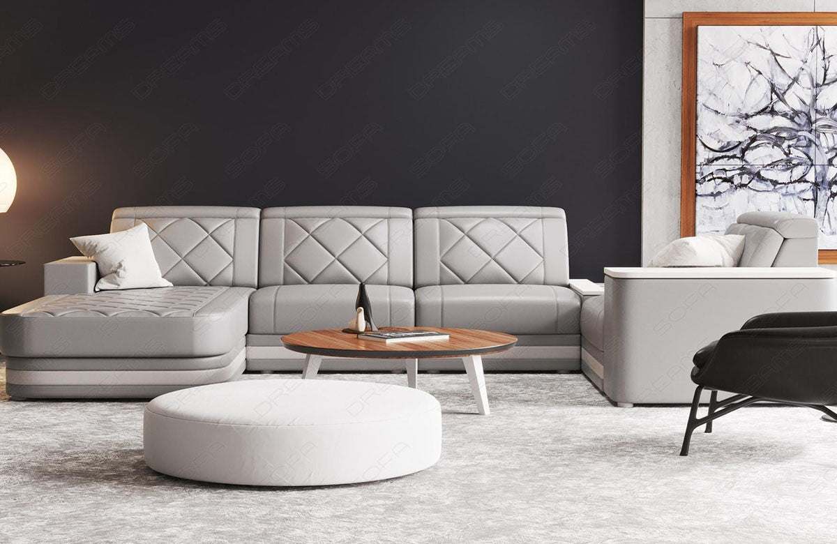 Leather Sectional Redusa
