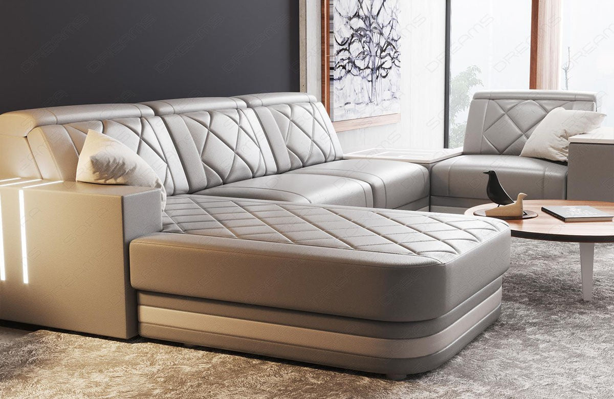 Leather Sectional Redusa