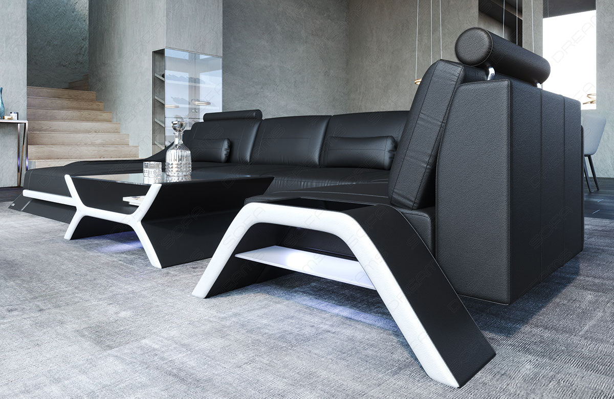 Leather Sectional Esmeralda