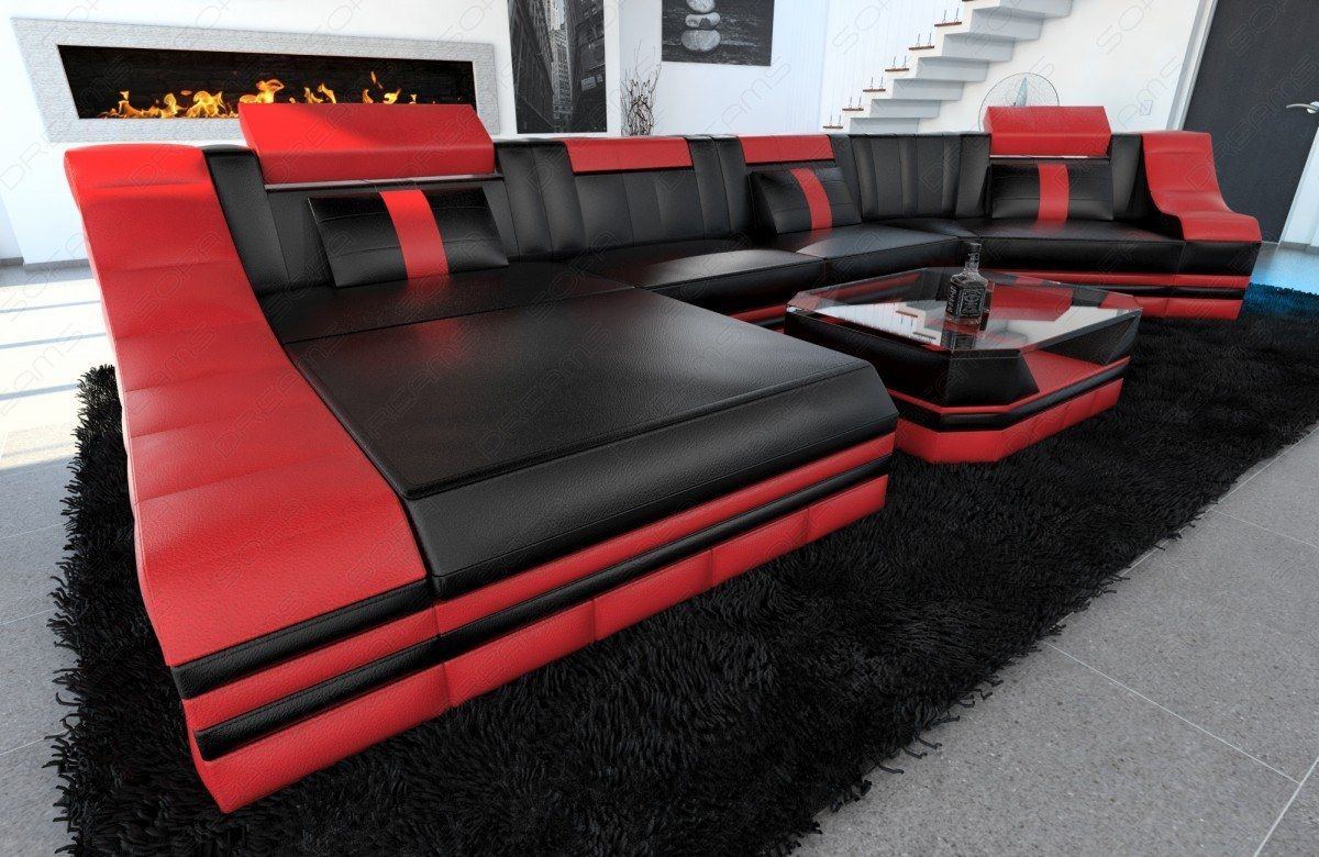 Temoni Sectional In C Shape With Led Light