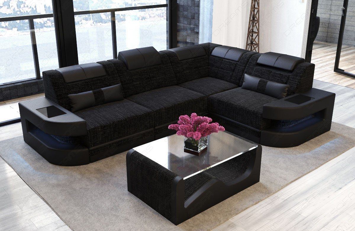 Mini Sofa Taho With Fabric Cover Couch With Led