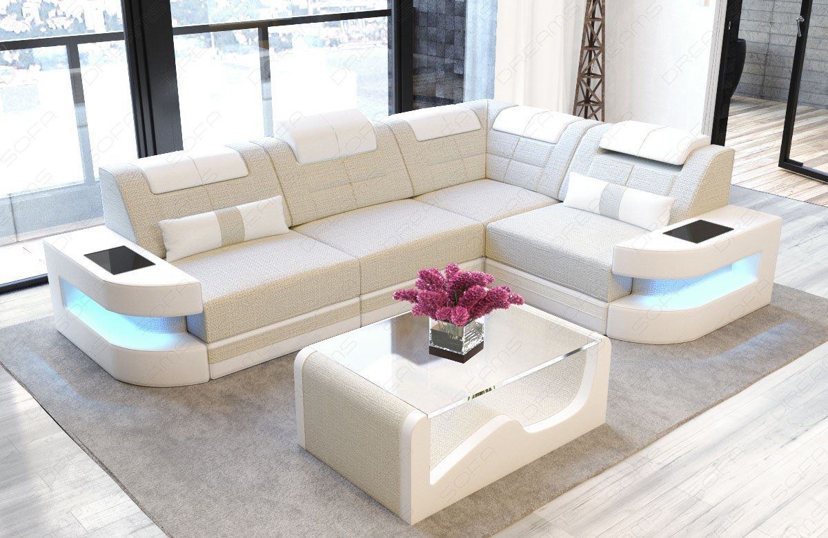Mini Sofa Taho With Fabric Cover Couch With Led