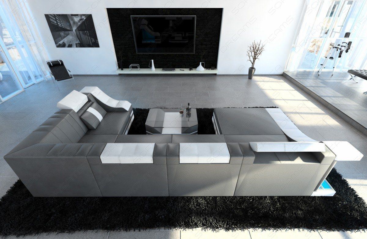 Leather Sectional Temoni Mini U Shape