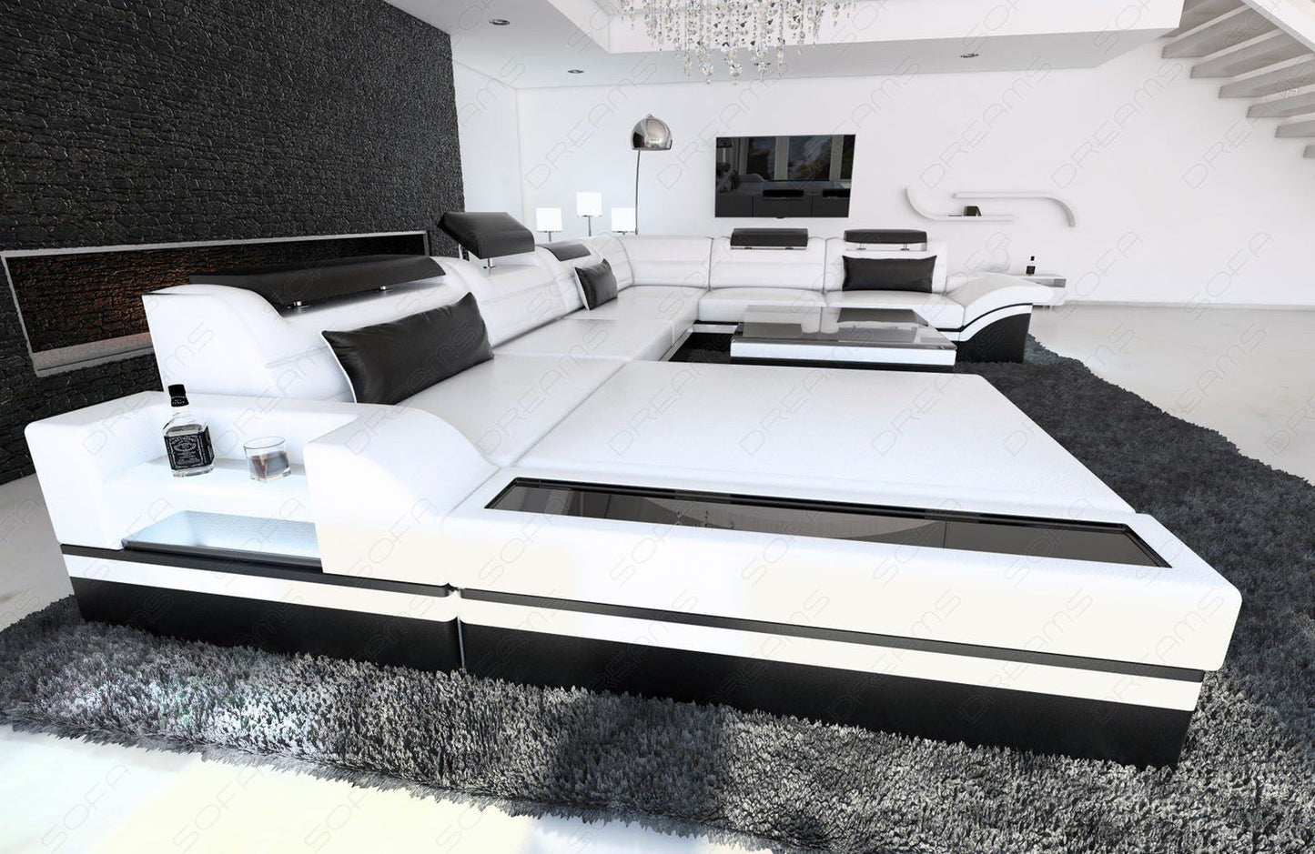Mezzo Sectional As An Xxl Leather Sofa