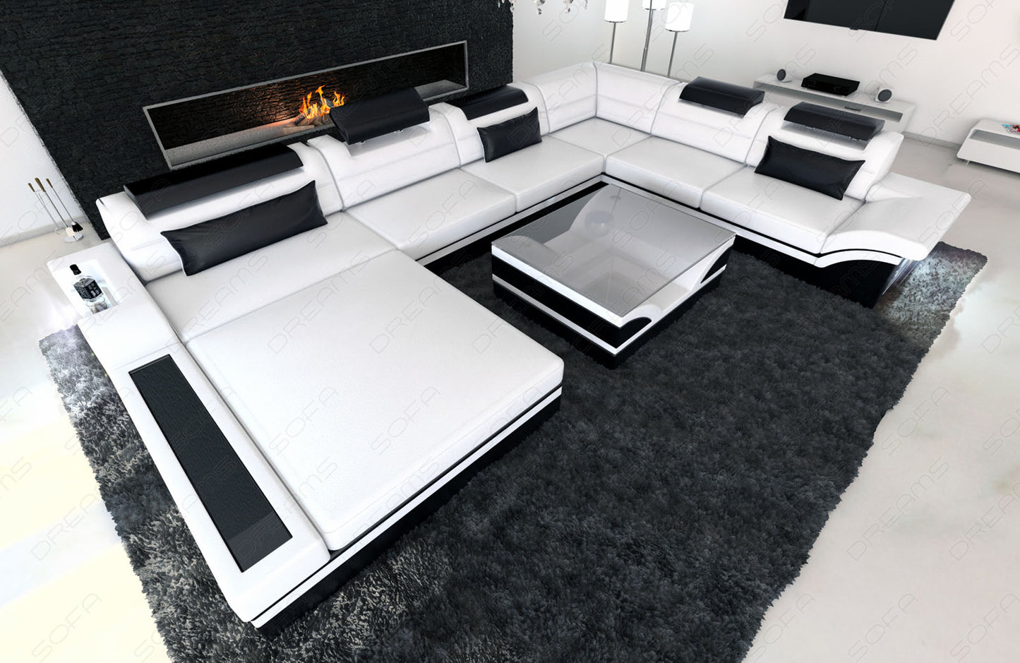 Xxl Sectional Mezzo Mini Leather Sofa