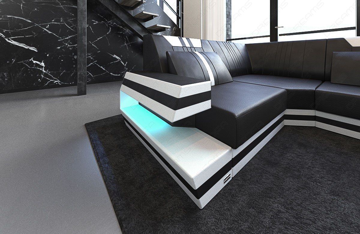 Leather Sectional Rodeo With Ottoman