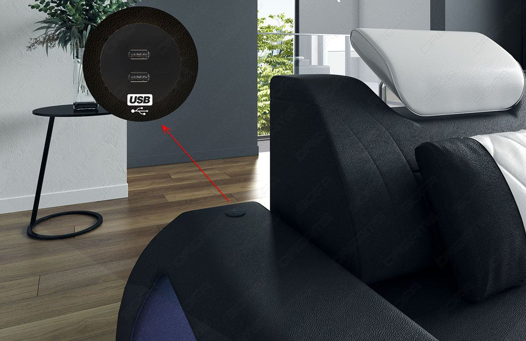 USB-Anschluss Detailbild Ecksofa Rimini (optional erhÃ¤ltlich)