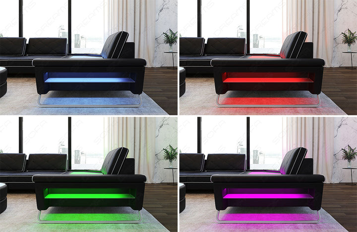 LED Beleuchtung mit Farbwechsel - steuerbar Ã¼ber die mitgelieferte Touch-Wheel Fernbedienung