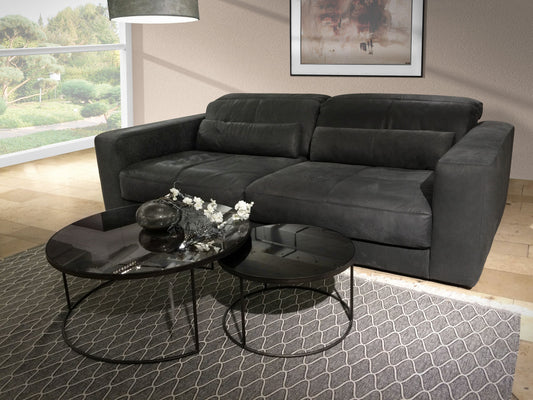 Three-Seater Leather Sofa Mia