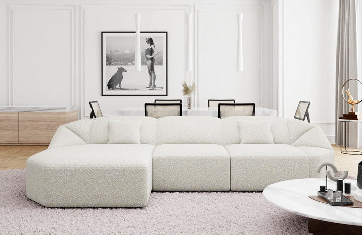 Upholstered Corner Sofa Cabrera L Shape Short