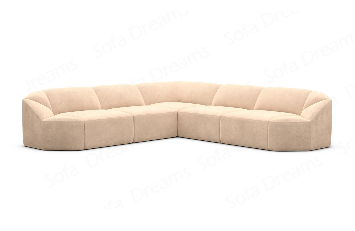 L-Shaped Fabric Sofa Cabrera