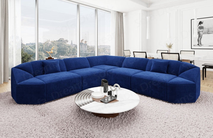 L-Shaped Fabric Sofa Cabrera