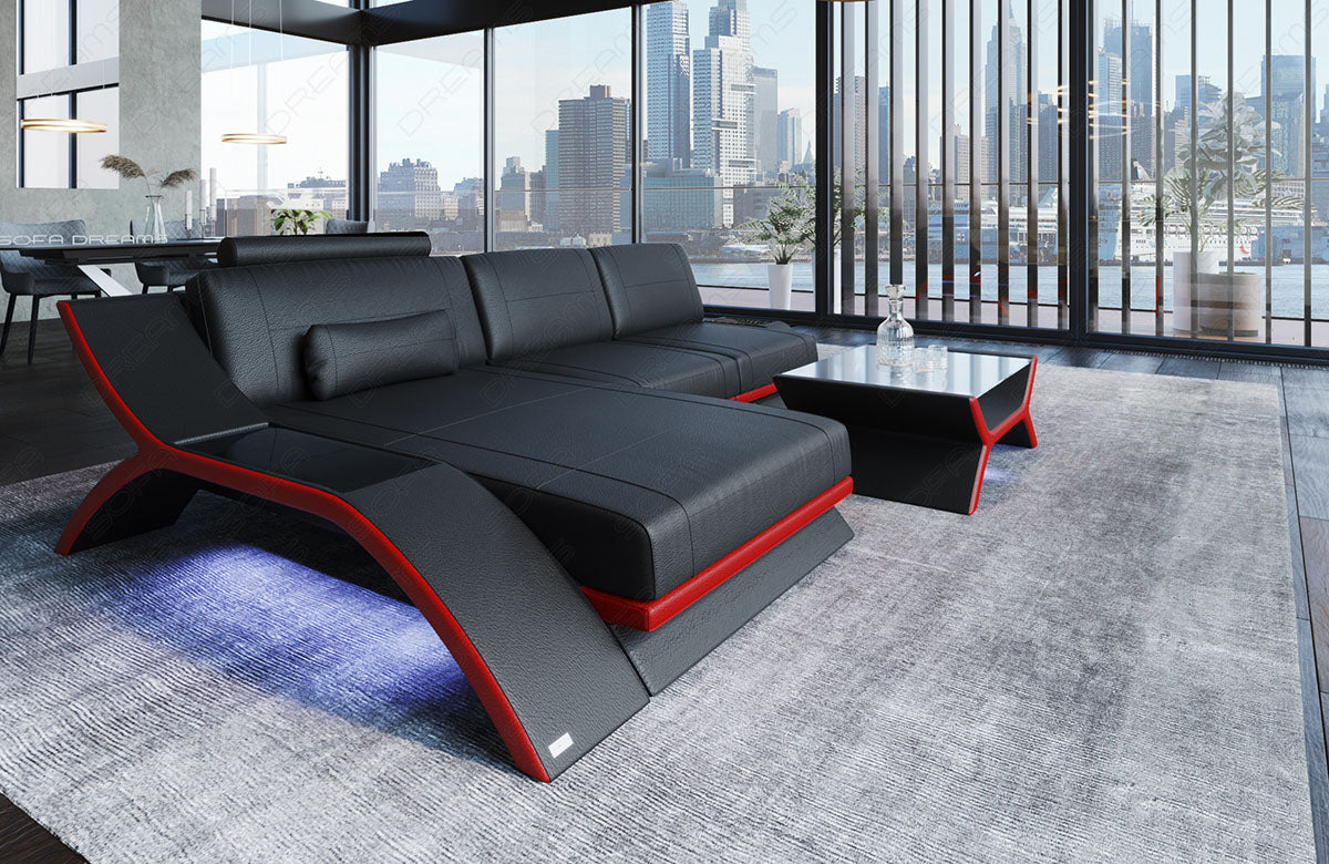Corner Sofa Esmeralda Leather