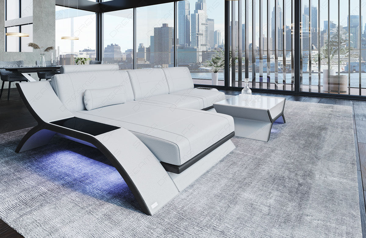 Corner Sofa Esmeralda Leather