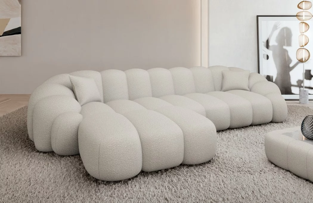 Fabric corner sofa Rajada L shape short