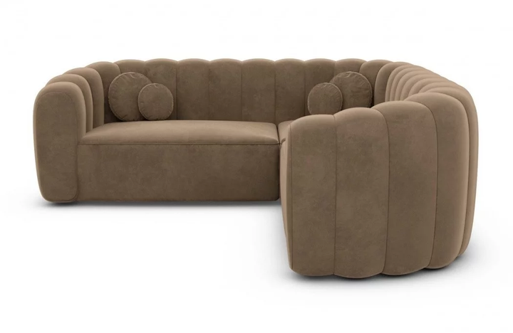 Corner sofa Almeria L shape fabric
