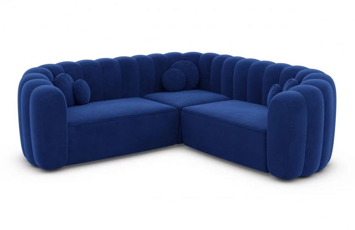 Corner sofa Almeria L shape fabric