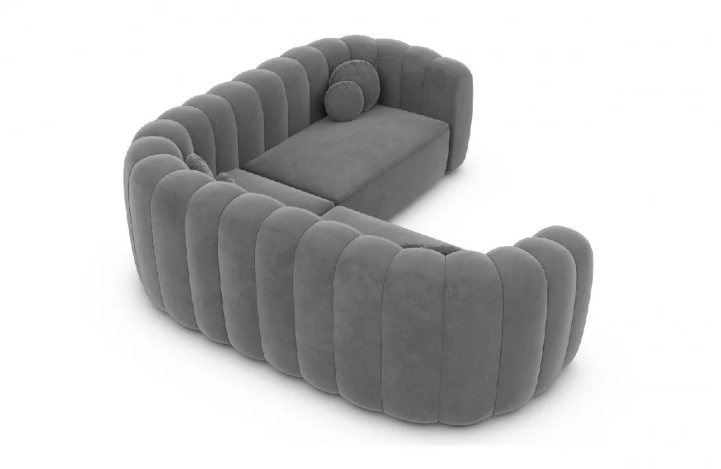 Corner sofa Almeria L shape fabric