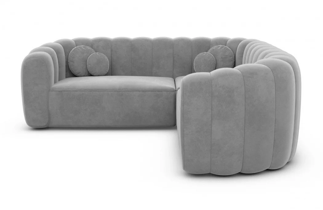Corner sofa Almeria L shape fabric