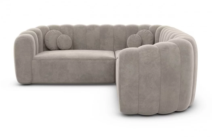 Corner sofa Almeria L shape fabric