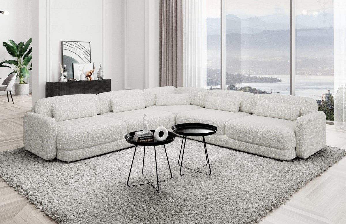 Corner Sofa Valencia L Shape Fabric