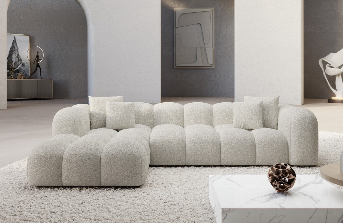 Formentera L-Shaped Corner Sofa, Short Fabric