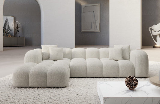 Formentera L-Shaped Corner Sofa, Short Fabric