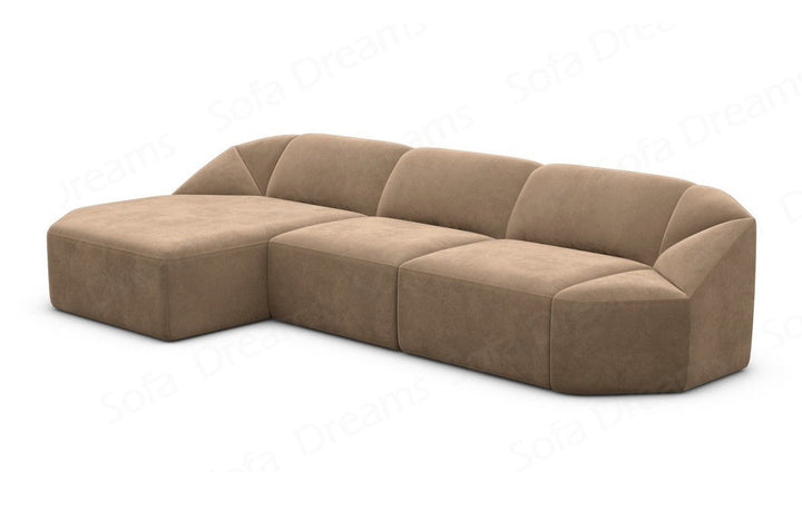 Upholstered Corner Sofa Cabrera L Shape Short