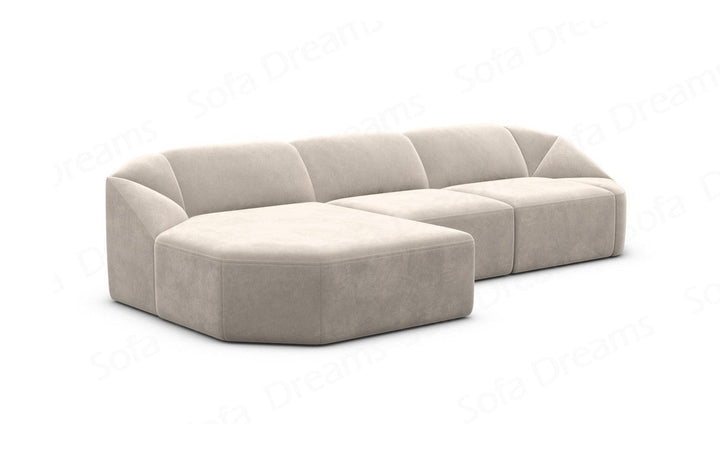 Upholstered Corner Sofa Cabrera L Shape Short