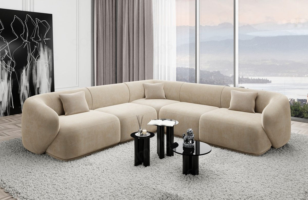 Marbella L-Shaped Corner Sofa Fabric