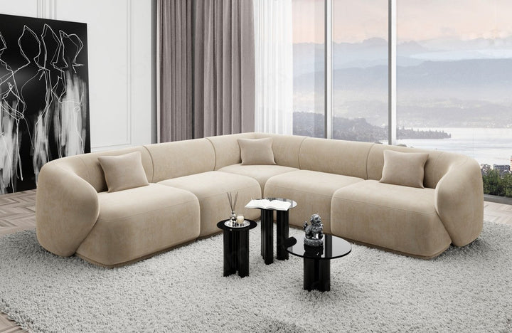 Marbella L-Shaped Corner Sofa Fabric