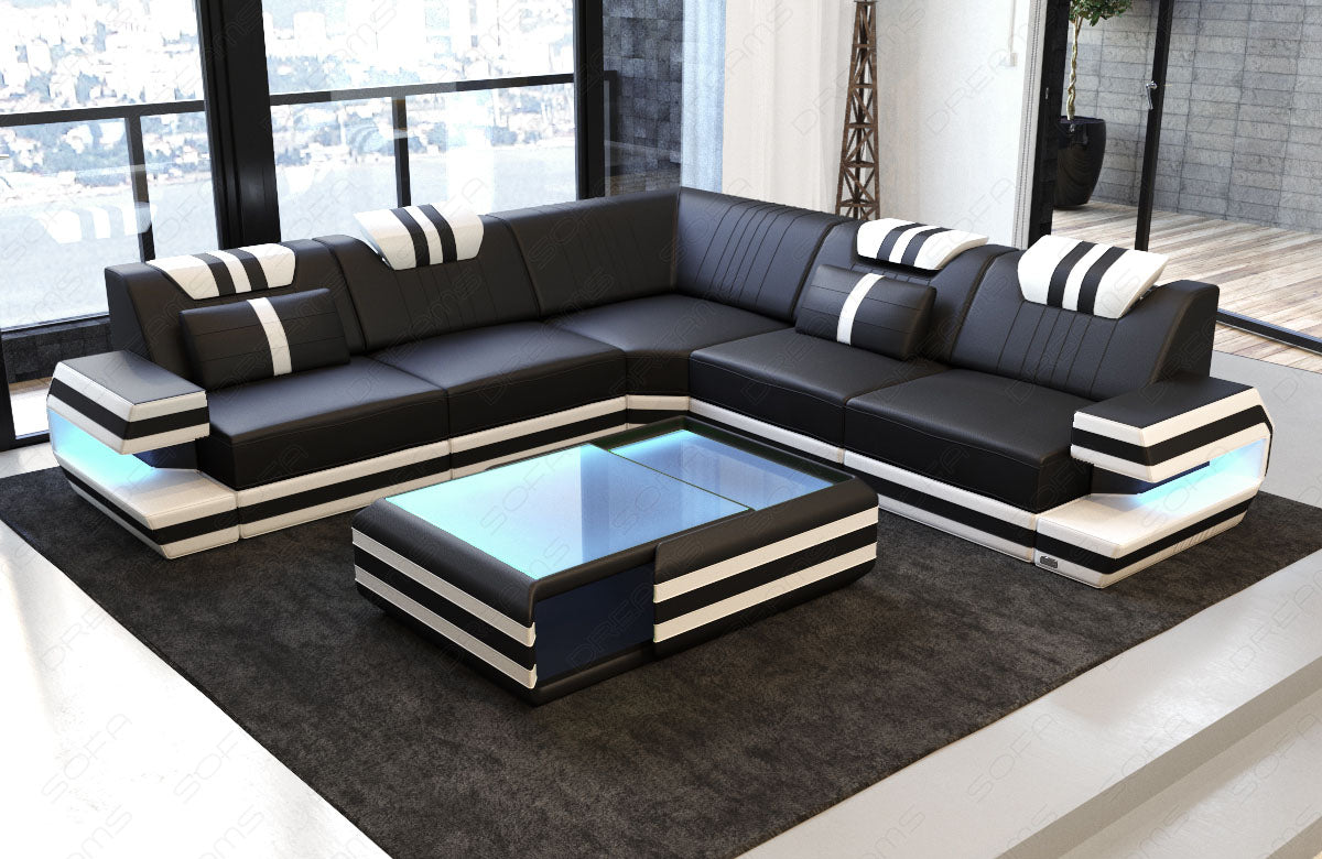 Corner Sofa Devolo Leather Sofa With Lighting