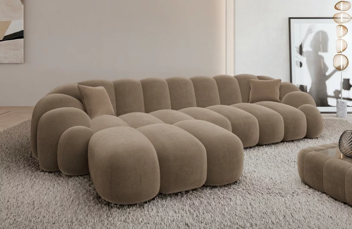 Fabric corner sofa Rajada L shape short