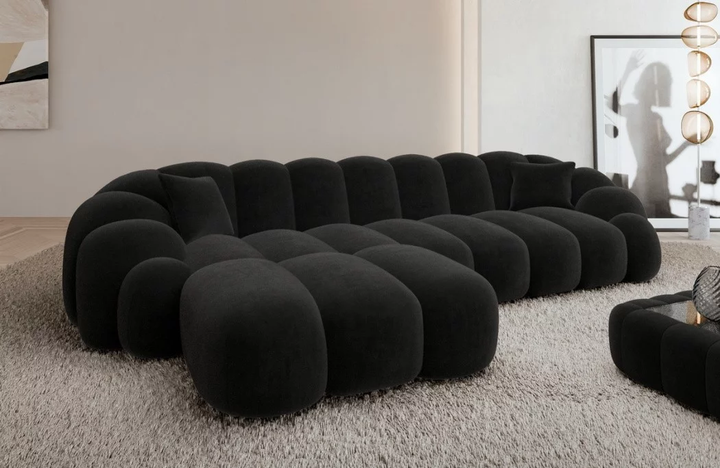 Fabric corner sofa Rajada L shape short