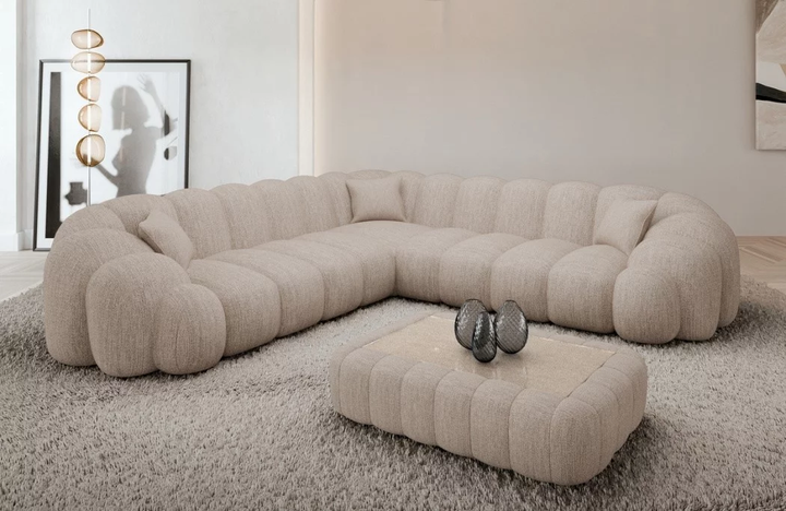 Corner sofa Rajada L shape fabric