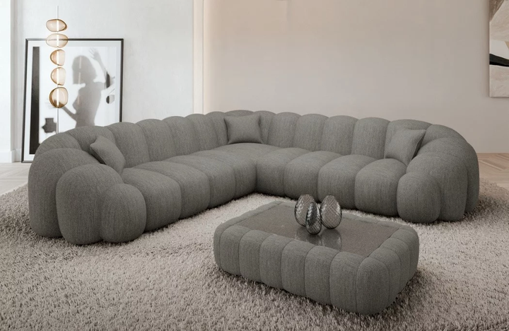 Corner sofa Rajada L shape fabric